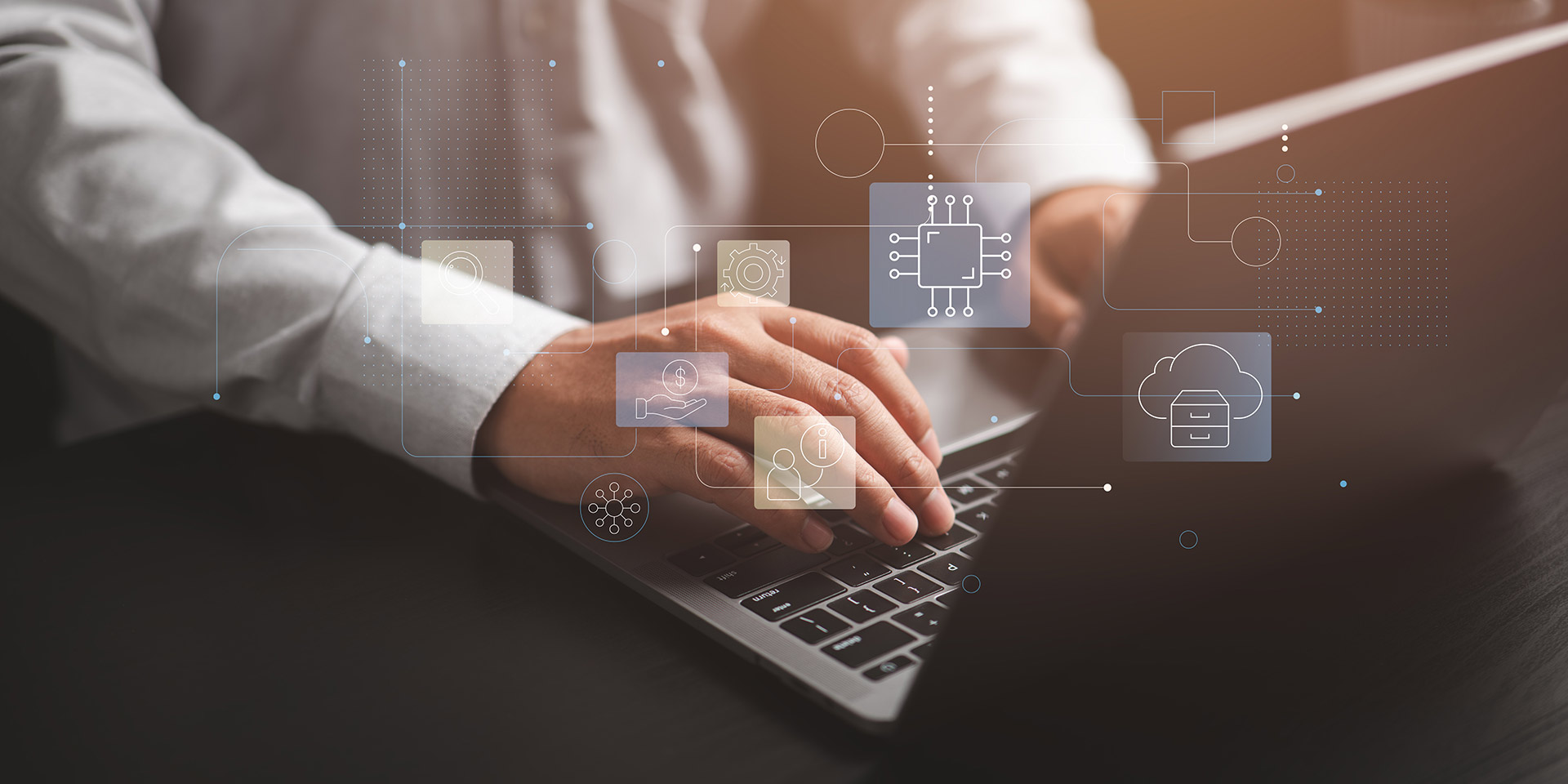 chip computers efficiently manage information storage in a financial hub, helping users find data securely and optimize computing performance.