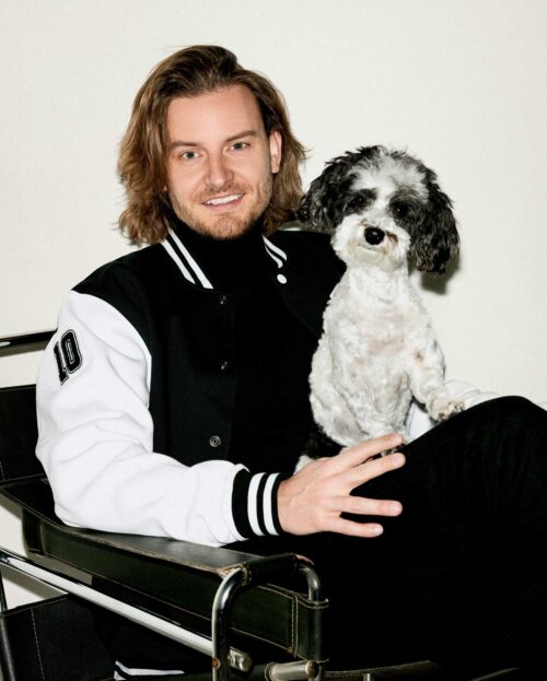 Eric Demuth mit seinem Hund.