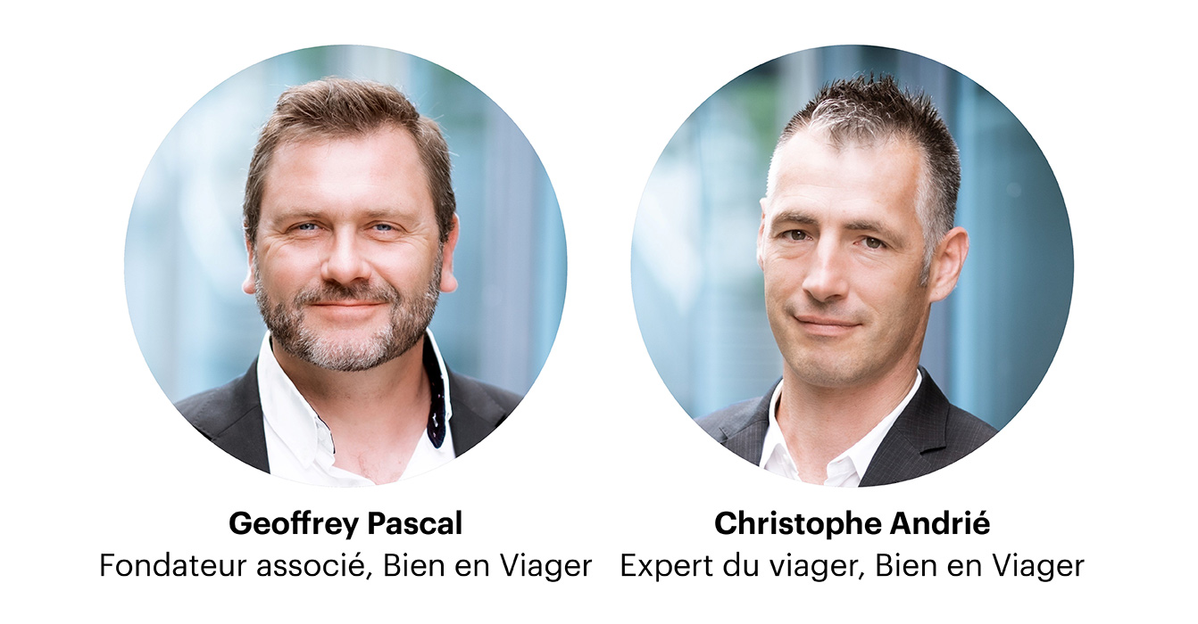 Geoffrey Pascal Fondateur associé de Bien en Viager, Christophe Andrié Expert du viager chez Bien en Viager