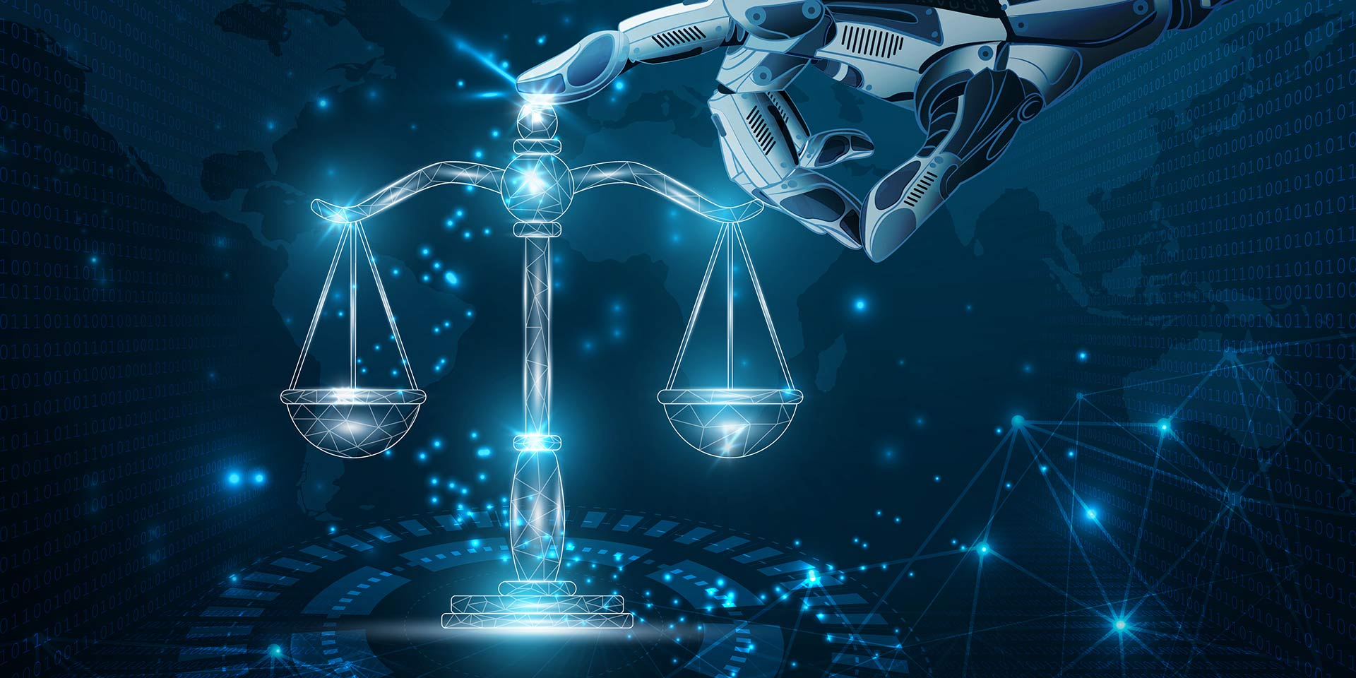 use of artificial intelligence and machine learning in the field of law. (used clipping mask)