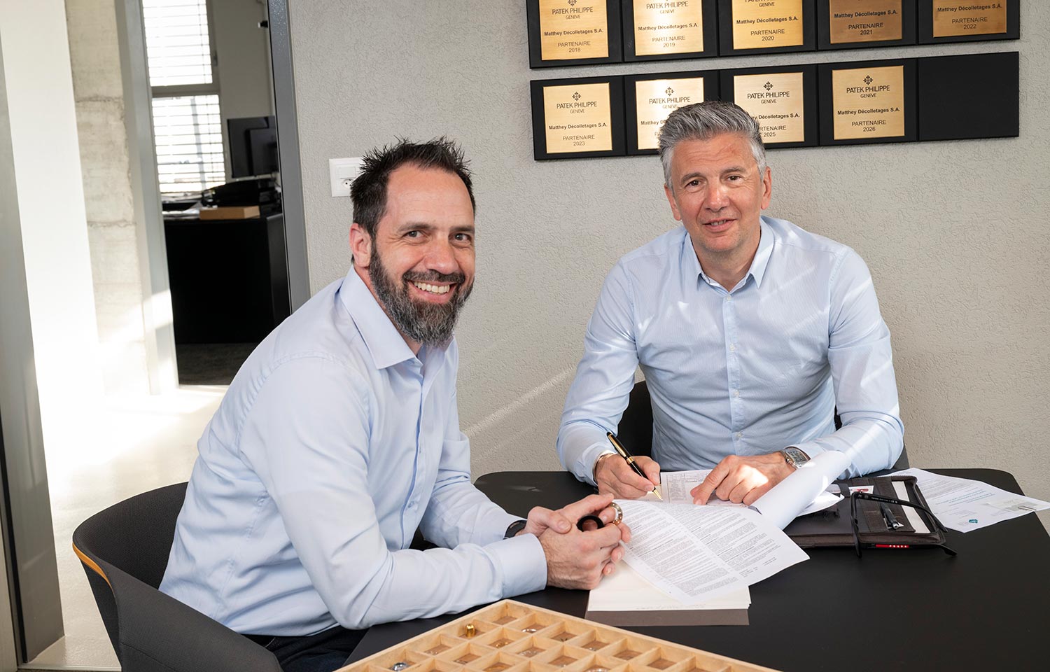 David Parent & Didier Mathieu, directeurs de Matthey Décolletages