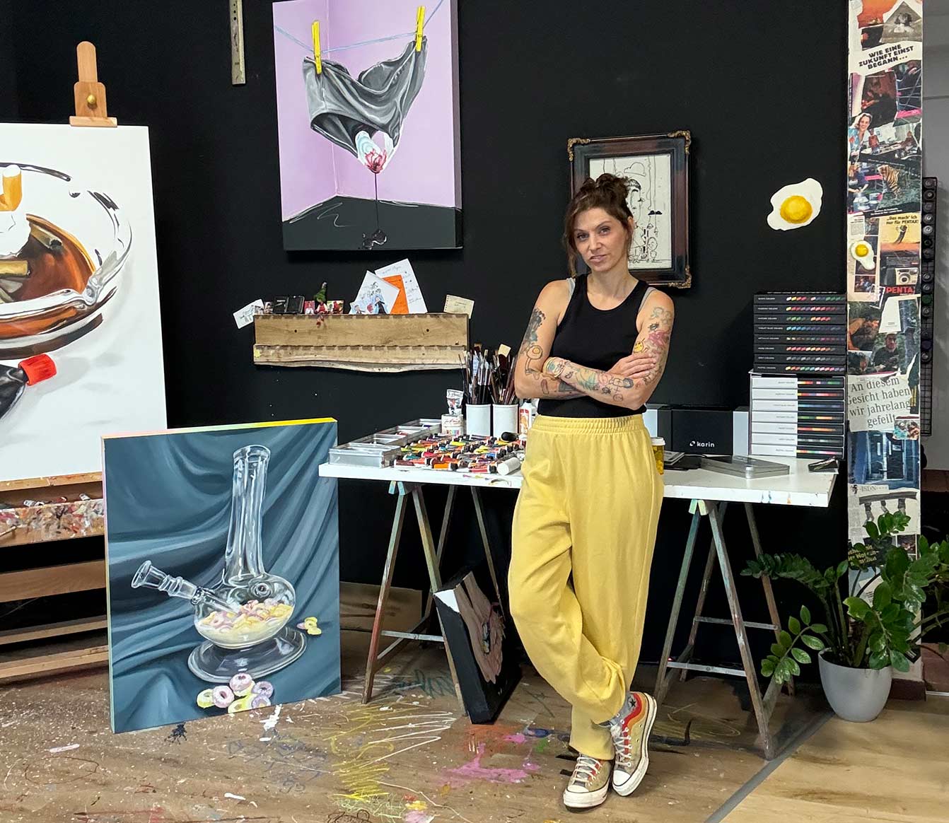 Maris Rauch in ihrem Atelier